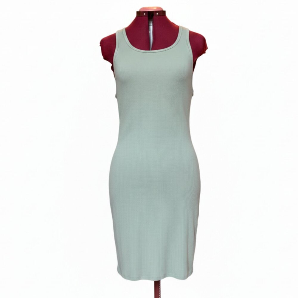 Cotton On Light Mint Ribbed Tank Mini Dress